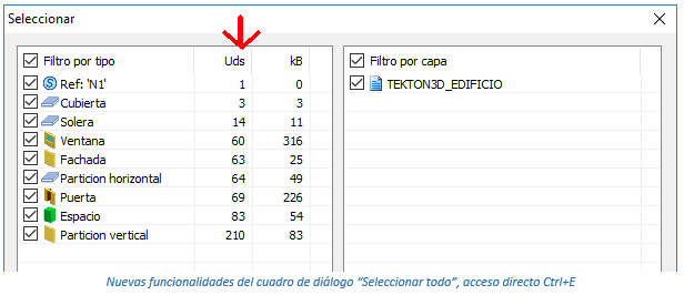 Cuadro de diálogo Seleccionar todo